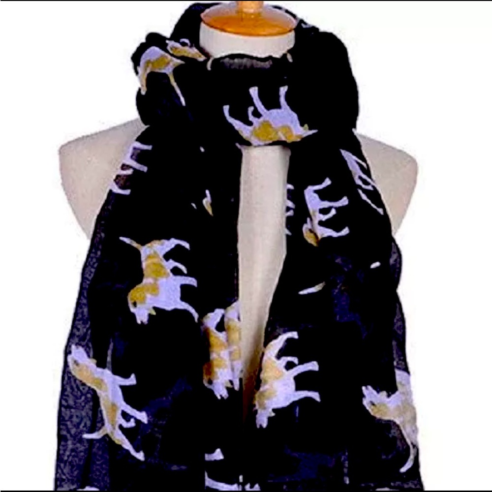Brand New Animal lover dog print scarf shawl